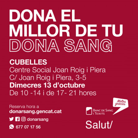 Donació sang octubre
