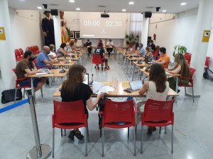 El ple s'ha celebrat mantenint les mesures de seguretat sanitàries