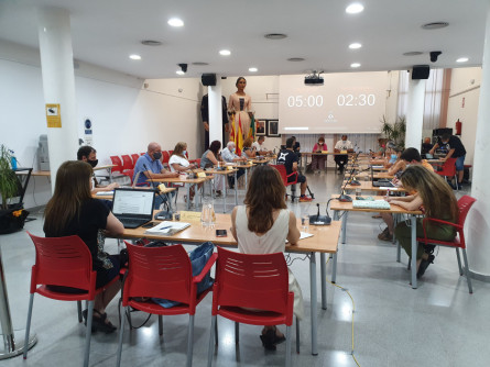 Moment del ple de pressupostos 2020