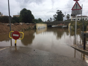 Inundació pont Arles de Tec