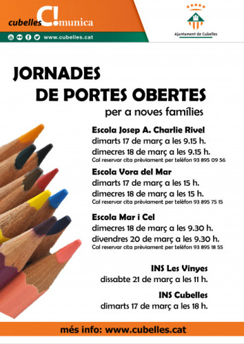 Portes obertes escoles instituts 2020