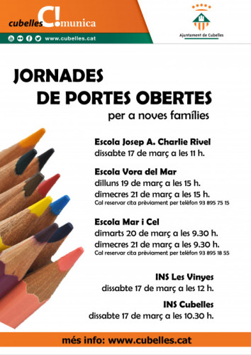 Cartell portes obertes 2018