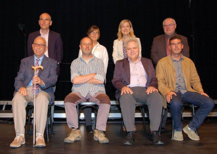 Pineda, amb la resta de premiats i autoritats