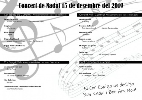 Concert Nadal Cor Espiga 2019