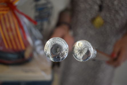 Empunyadures de plata restaurades