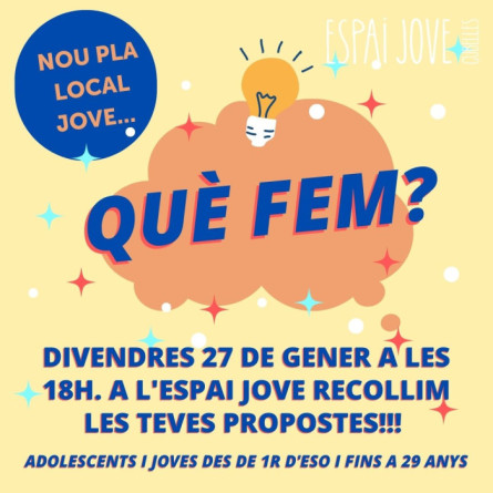 Pla Local Joventut sessió joves