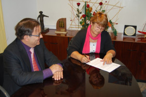 Signatura conveni consell esportiu garraf web