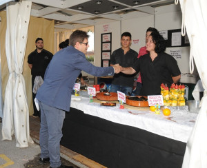 Estand de gastronomia de la Verema 2015