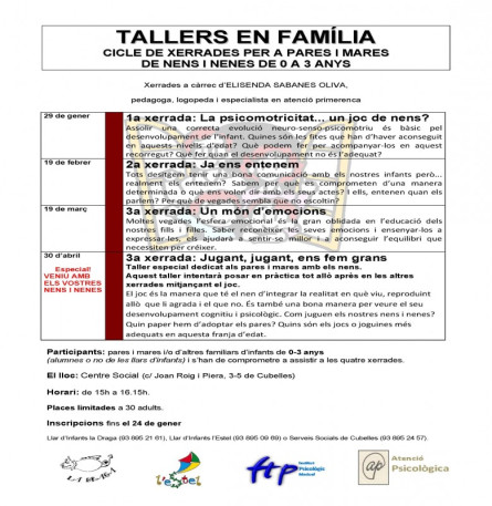 Tallers en familia2013