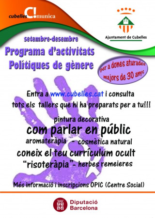 Cartell tallers dones aturades