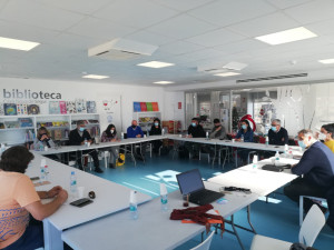 Moment de la reunió de la Taula de Municipis per un Litoral Sostenible