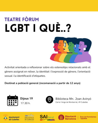 cartell teatre fòrum lgtbi biblioteca 2025