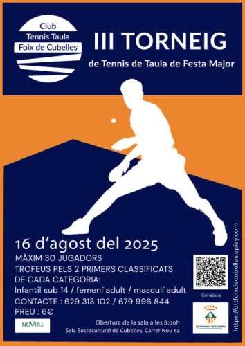 III Torneig tennis taula