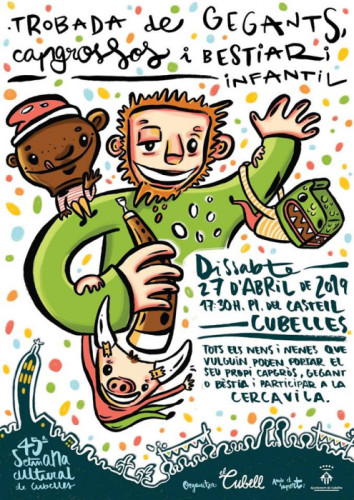 Trobada gegants, capgrossos i bestiari infantil