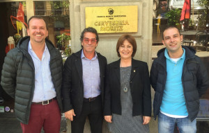 Marc Balanza i Rosa Fonoll a la Fàbrica Moritz.
