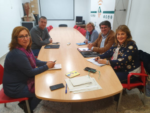 Moment de la trobada entre el CMC i l'Ajuntament