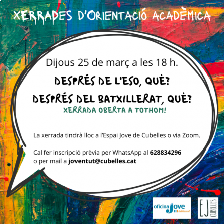 Xerrades Orientació acadèmica 2021
