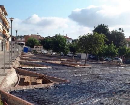 Plaça Anxaneta en obres