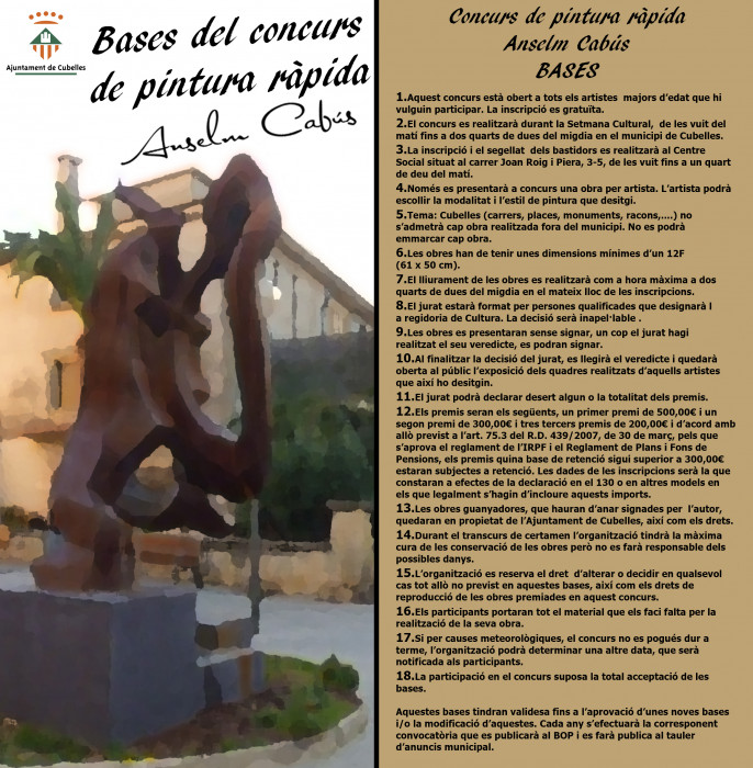 Bases concurs pintura ràpida 2017